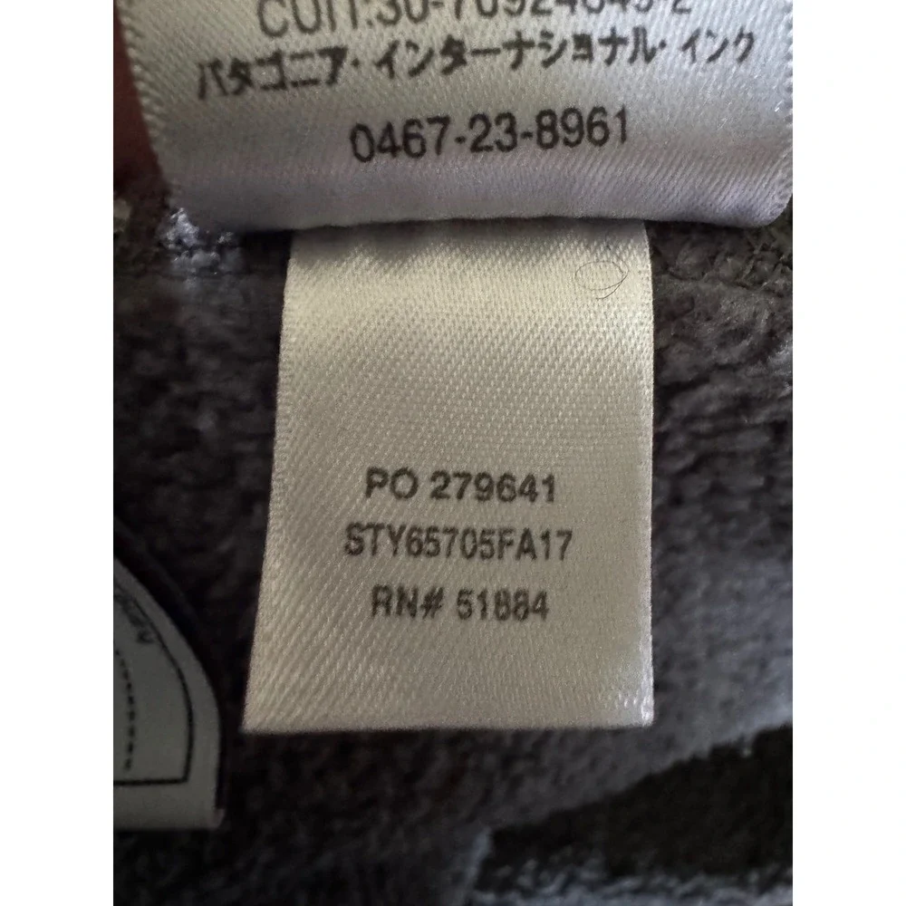 Patagonia‎ Better Sweater 1/4 Zip Fleece Pullover Grey Girls XL 14 25527